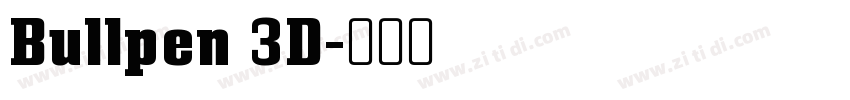 Bullpen 3D字体转换